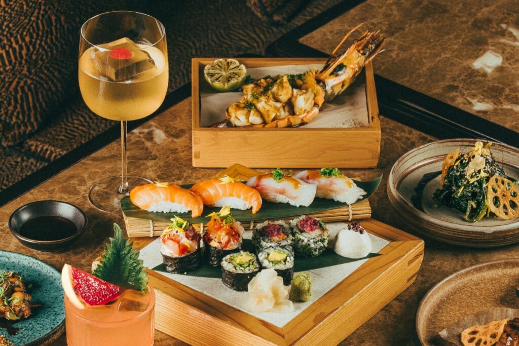 best saturday brunch dubai at Mimi Kakushi