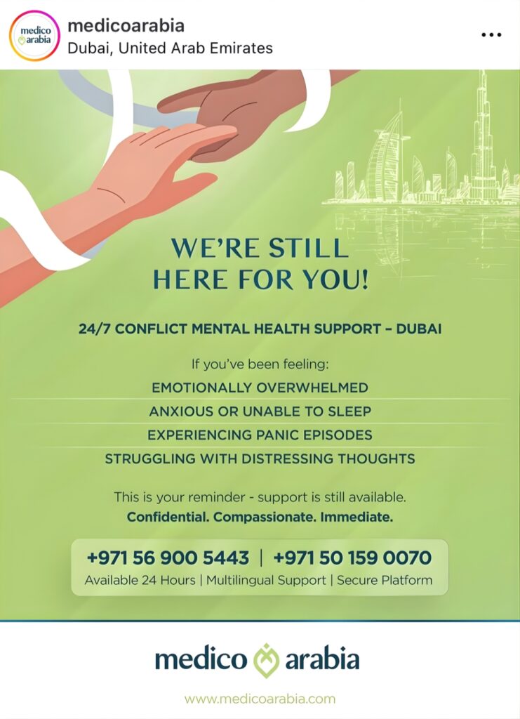 Mental health support in the UAE