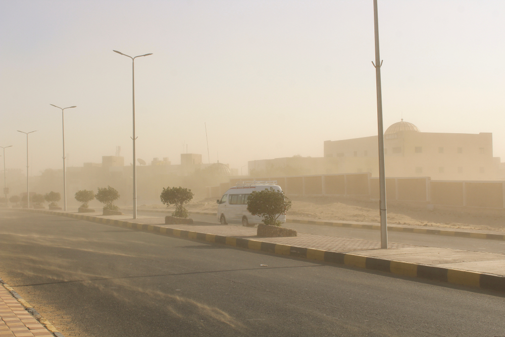 uae weather, dusty winds, dubai weather, sandstorm dubai