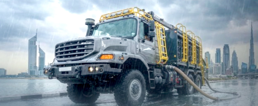 dubai RTA, rapid intervention vehicle, rain in dubai