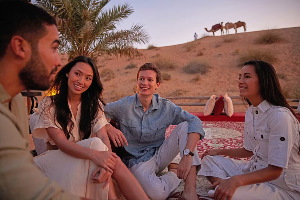 desert camping uae at lahbab desert
