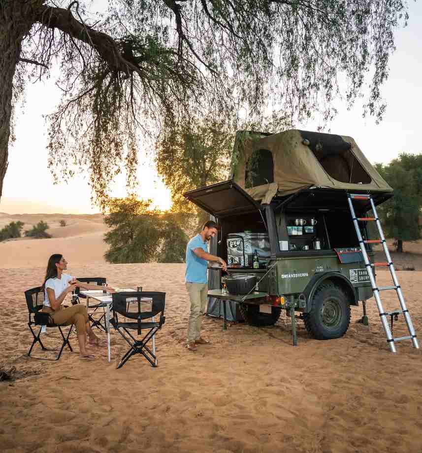 overnight camping in dubai