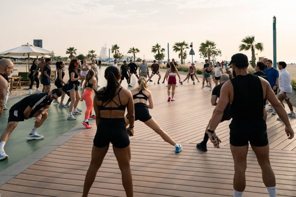 Beach workouts Dubai