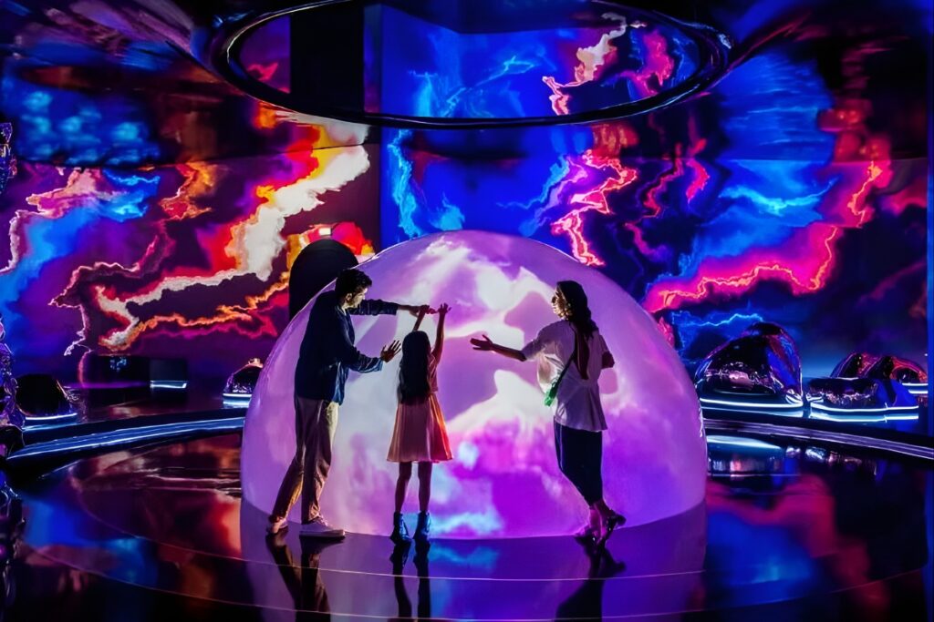 Immersive digital art experience at AYA Universe Dubai