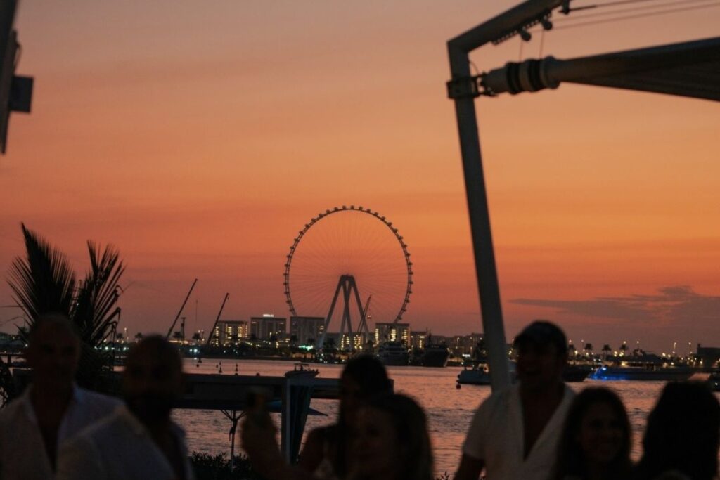 DRIFT Beach Dubai night swimming beach dubai