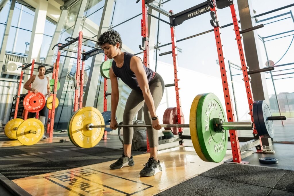 Indoor fitness spot in Dubai with gym equipment and workout areas