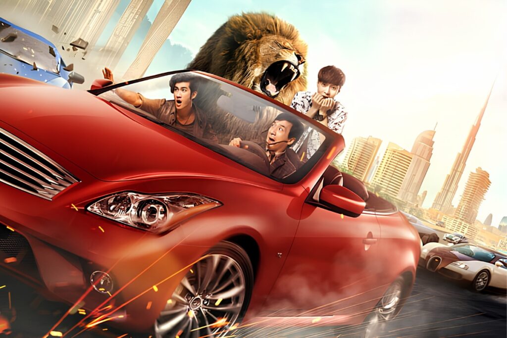 Kung Fu Yoga movie scene filmed in Dubai