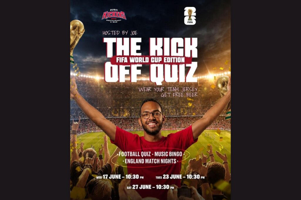 Football quiz night at Dubai Kickers for Father's Day in Dubai