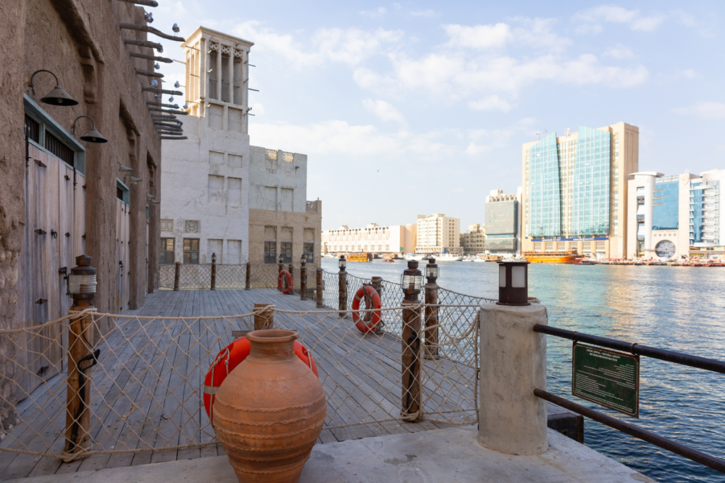 Dubai Creek historic trading hub in old Dubai
