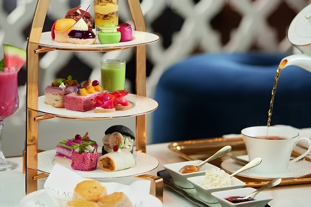 Traditional afternoon tea at Palace Downtown Dubai