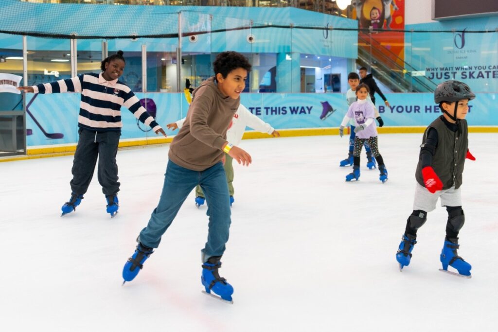 Things to do in Dubai under 100 AED at Dubai Ice Rink in Dubai Mall