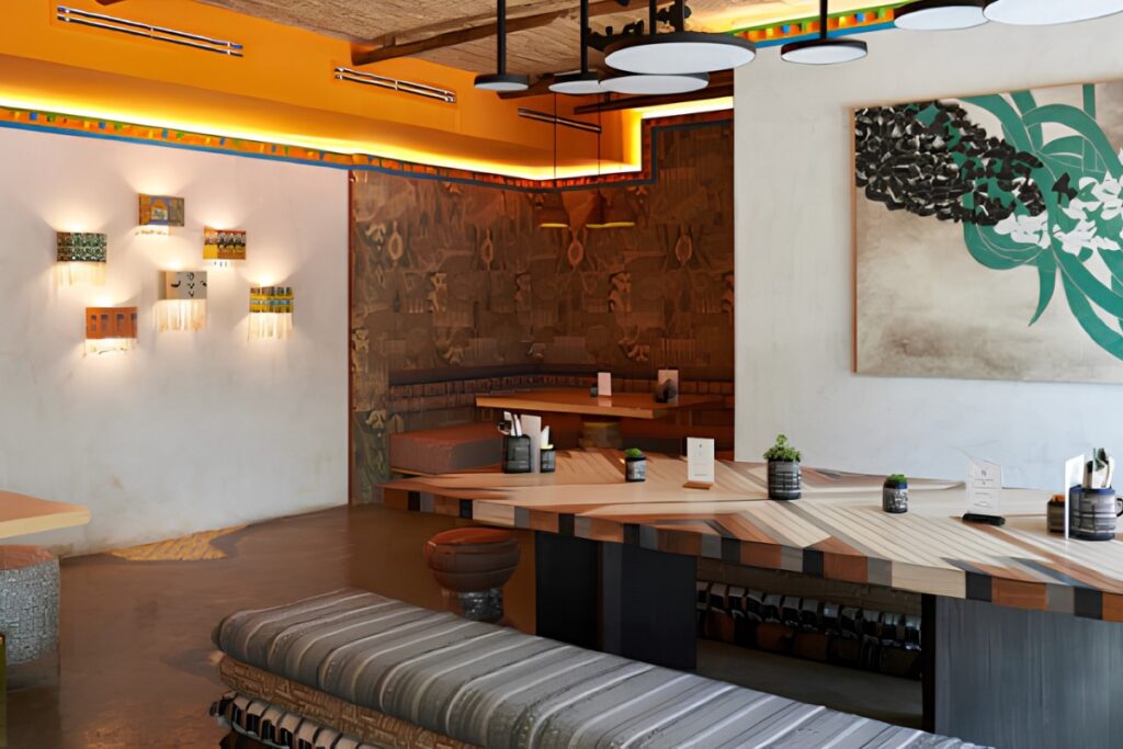 Kulture House concept café in Jumeirah Dubai with art gallery and boutique interiors