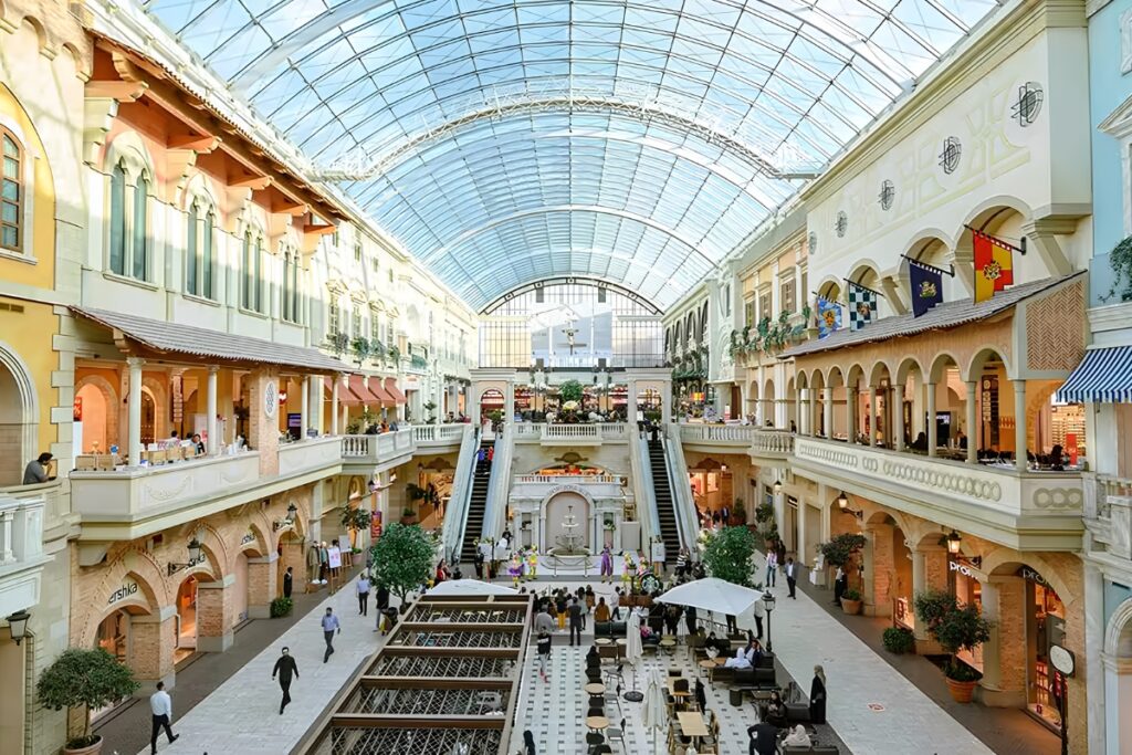 Italian Renaissance-inspired architecture at Mercato Mall Dubai