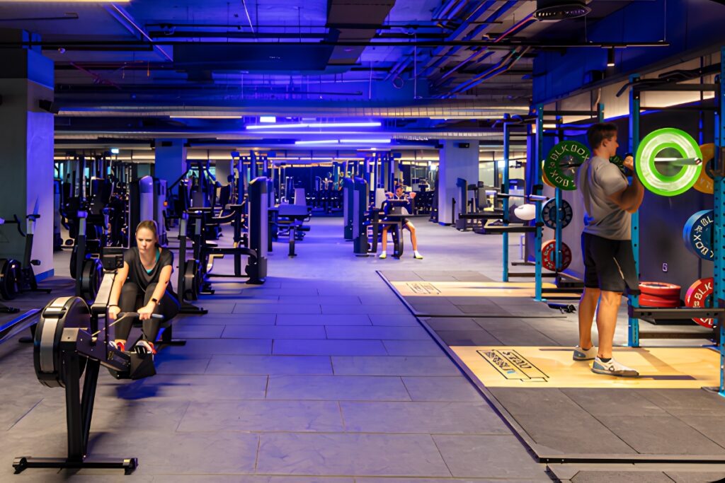 Strength training and wellness facilities at Wellfit Sport Society Dubai