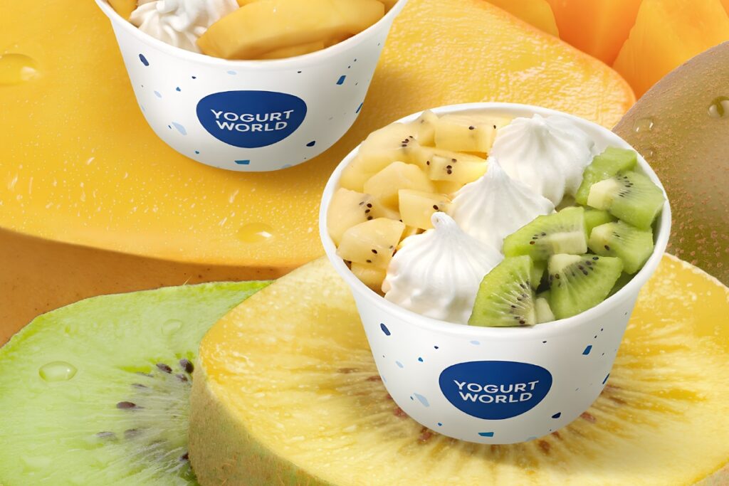 Greek frozen yogurt dessert at OIA Dubai