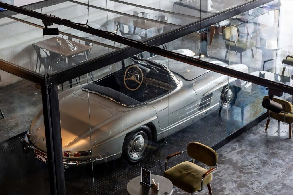 DRVN by Porsche cafe and Porsche car cafes in Dubai