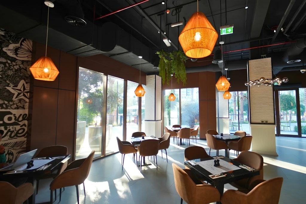 Eggspectation Dubai Creek Harbour breakfast with waterfront views