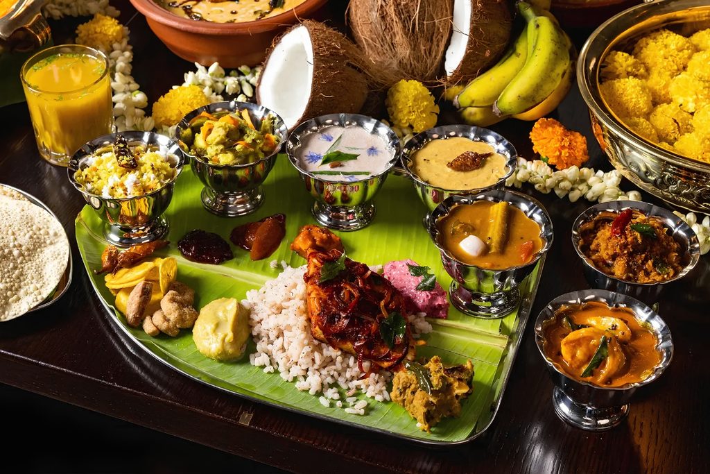 Kerala-style Onam Sadhya in Dubai restaurant