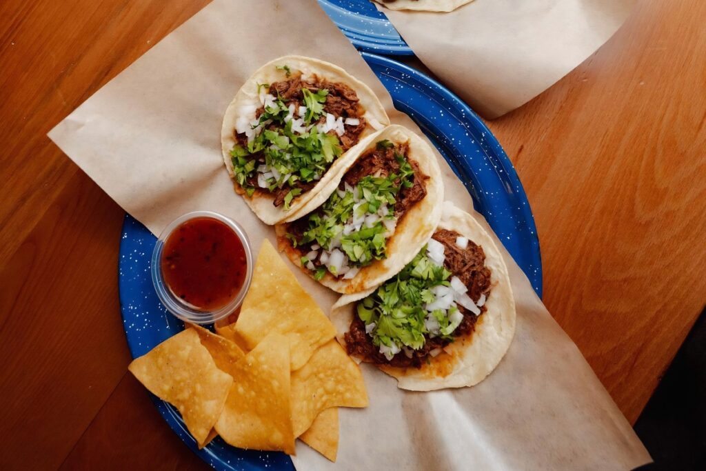 Birria tacos at Tacos Los Hermanos Dubai