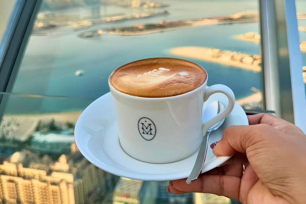 Best Sunrise Breakfast Spots in Dubai at The Palm, Dubai overlooking Palm Jumeirah