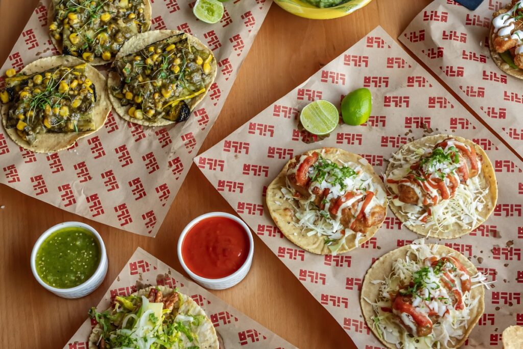 LILA Wood-Fired Taqueria tacos in Dubai