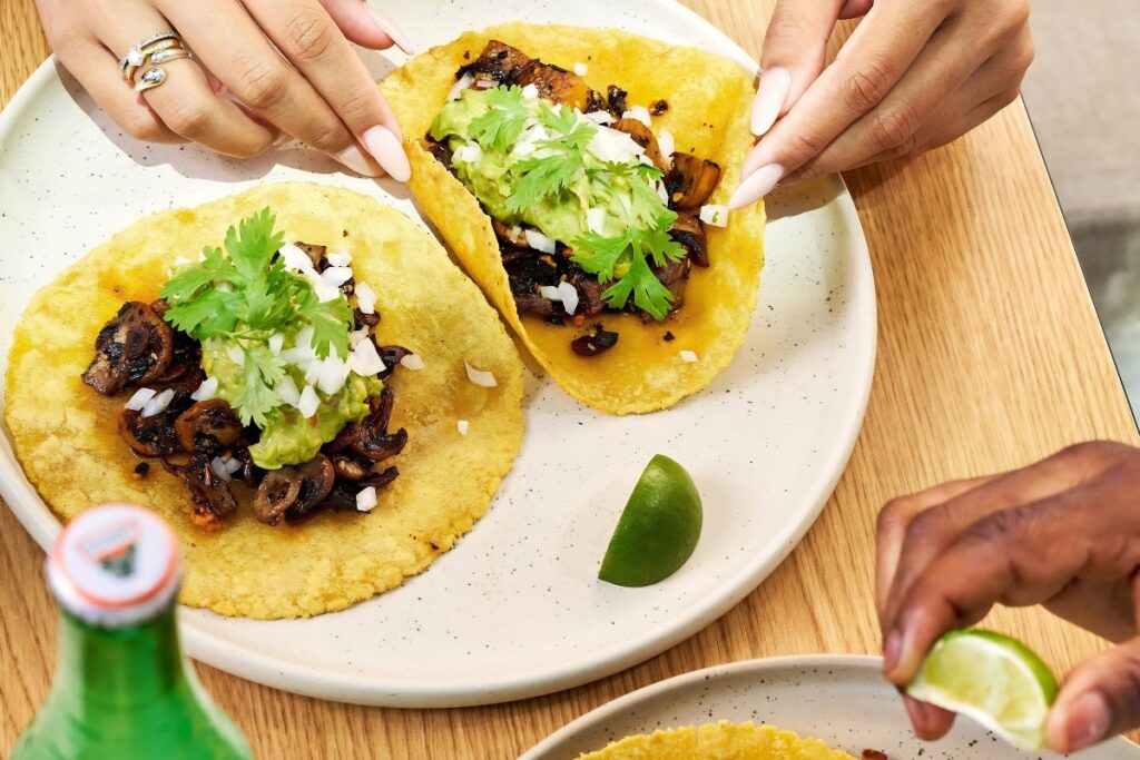 Fresh Mexican tacos at Maiz Tacos in Dubai