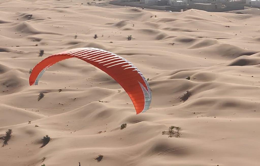Mleiha desert landscape and Fossil Rock in Sharjah