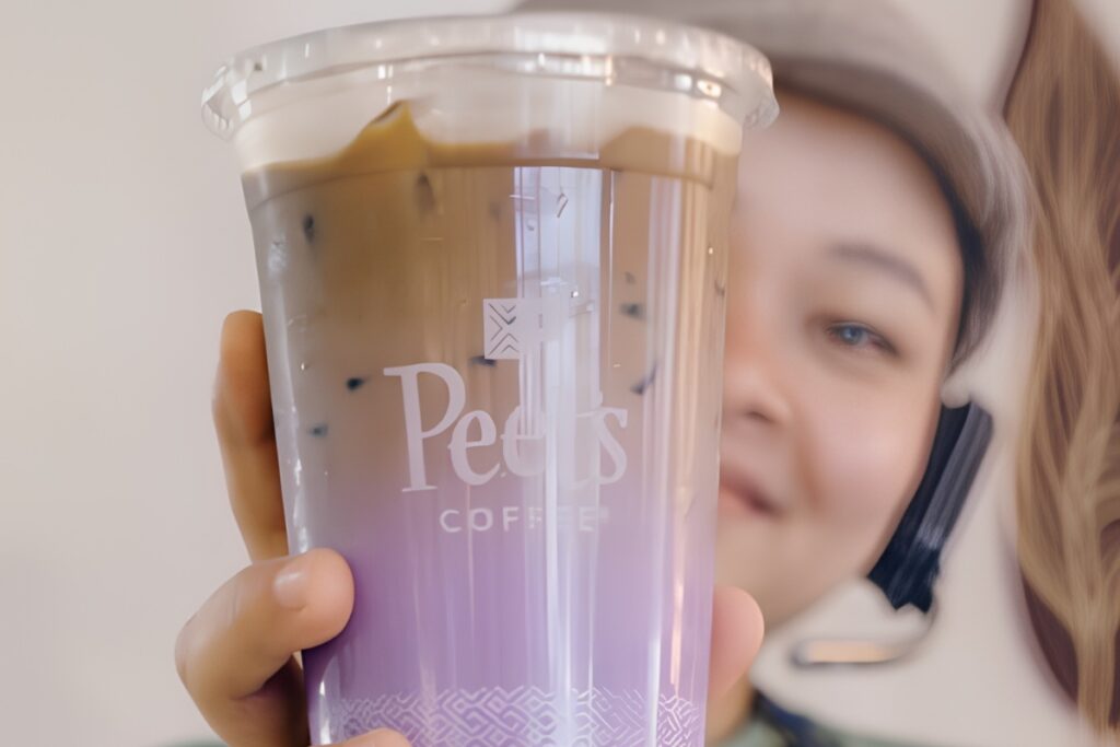 Iced ube lattes at Peet's Coffee Dubai