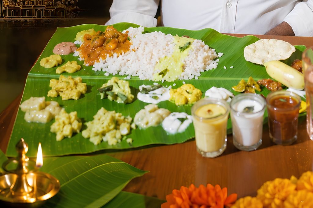 Traditional Onam Sadhya in Dubai with Kerala dishes