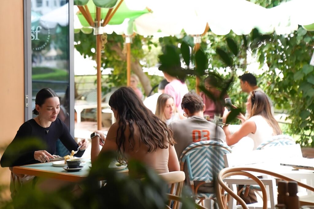 Splendour Fields parkside indoor dining in Dubai
