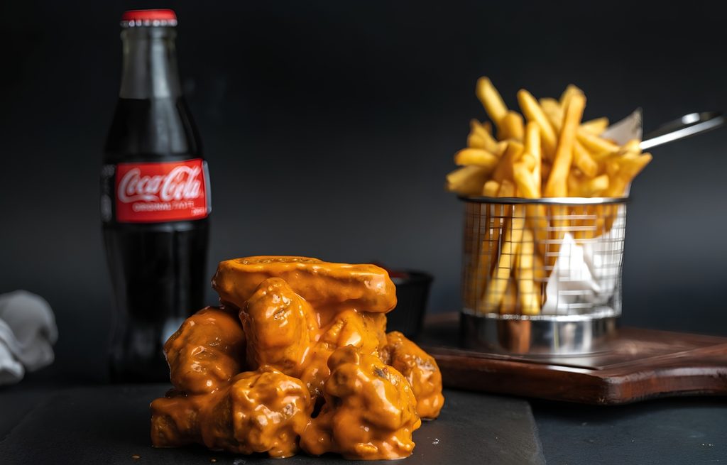 Spicy food dishes in Dubai Wingsters spicy chicken